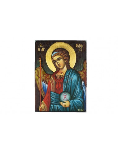 Святой Архангел Гавриил писаная икона ручной работы со Святой Горы Афон