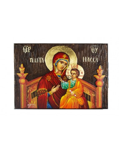 Пресвятая Богородица Всецарица (Пантанасса) писаная икона ручной работы со Святой Горы Афон