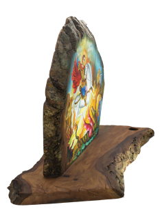 Святой Георгий Победоносец писаная икона ручной работы со Святой Горы Афон 2