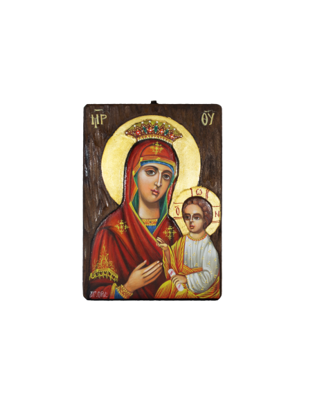 Пресвятая Богородица Скоропослушница писаная икона ручной работы со Святой Горы Афон