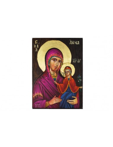 Святая Анна писаная икона ручной работы со Святой Горы Афон