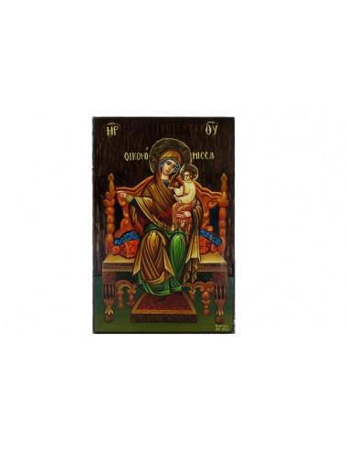 Пресвятая Богородица Экономисса (Домостроительница) писаная икона ручной работы со Святой Горы Афон