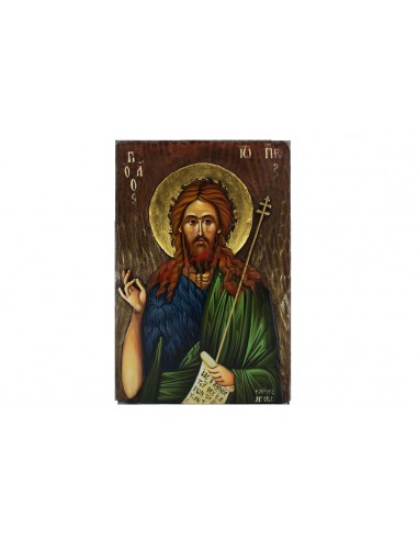 Святой Иоанн Креститель писаная икона ручной работы со Святой Горы Афон