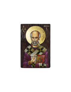 Святой Николай Угодник писаная икона ручной работы со Святой Горы Афон