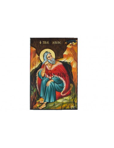 Святой Пророк Илия писаная икона    ручной работы со Святой Горы Афон