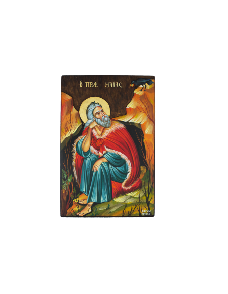 Святой Пророк Илия писаная икона    ручной работы со Святой Горы Афон