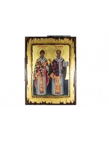 Saint Nicholas and Saint Spyridon