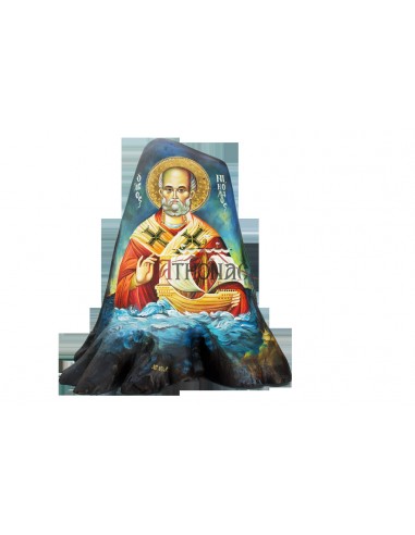 Святой Николай Чудотворец писаная икона ручной работы со Святой Горы Афон