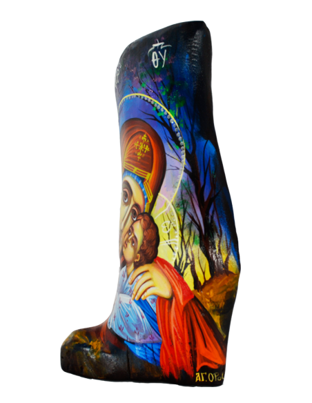 Παναγία η Γλυκοφιλούσα σε κορμό