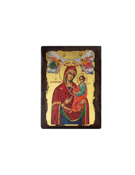 Пресвятая Богородица Скоропослушница икона ручной работы шелкография со Святой Горы Афон