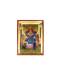 Пресвятая Богородица Живоносный Источник икона ручной работы шелкография со Святой Горы Афон