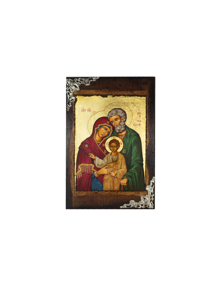 Святое Семейство ( Святой Иосиф ) икона ручной работы шелкография со Святой Горы Афон