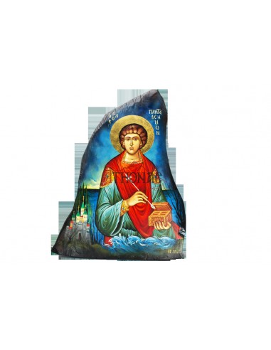 Святой Пантелеймон Целитель писаная икона ручной работы со Святой Горы Афон