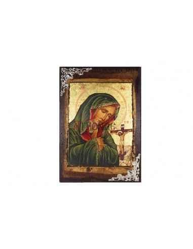 Пресвятая Богородица Харона икона ручной работы шелкография со Святой Горы Афон