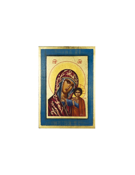 Пресвятая Богородица Иерусалимская икона ручной работы шелкография со Святой Горы Афон