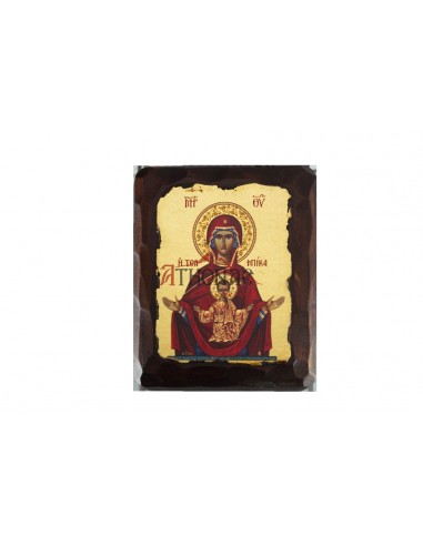 Пресвятая Богородица Цамбика икона ручной работы шелкография со Святой Горы Афон