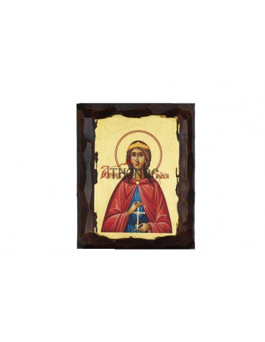Святая Мученица Иулия икона ручной работы шелкография со Святой Горы Афон