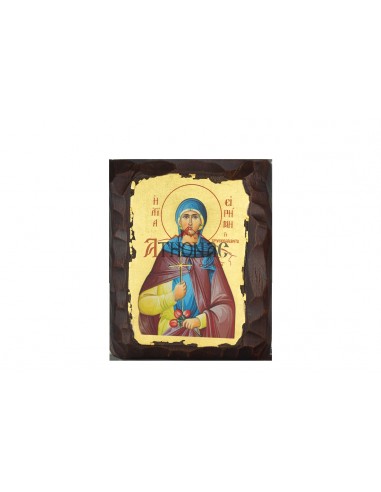 Святая Ирина Хрисоваланту икона ручной работы шелкография со Святой Горы Афон