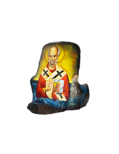 Святой Николай Чудотворец  писаная икона ручной работы со Святой Горы Афон