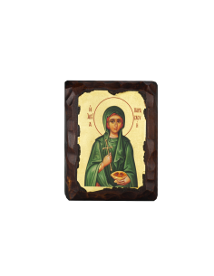 Святая Параскева ( Пятница ) икона ручной работы шелкография со Святой Горы Афон