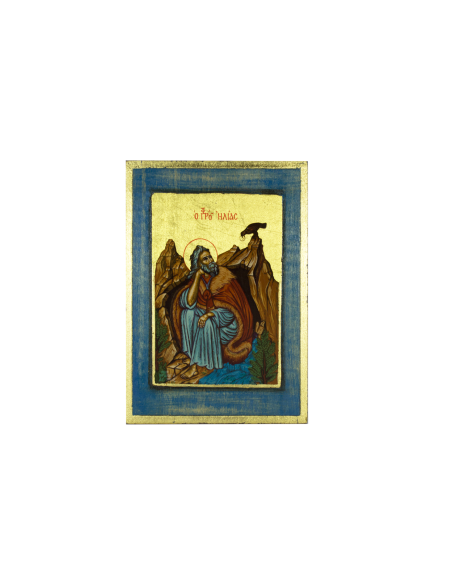 Святой Пророк Илия икона ручной работы шелкография со Святой Горы Афон