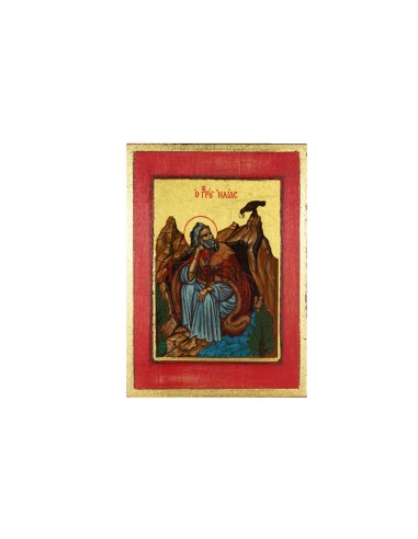 Святой Пророк Илия икона ручной работы шелкография со Святой Горы Афон