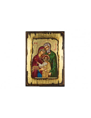Святое Семейство (Святой Иосиф) икона ручной работы шелкография со Святой Горы Афон