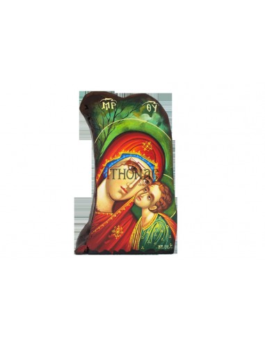 Пресвятая Богородица Сладкое Лобзание писаная икона ручной работы со Святой Горы Афон