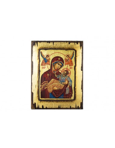 Пресвятая Богородица Благодатная икона ручной работы шелкография со Святой Горы Афон