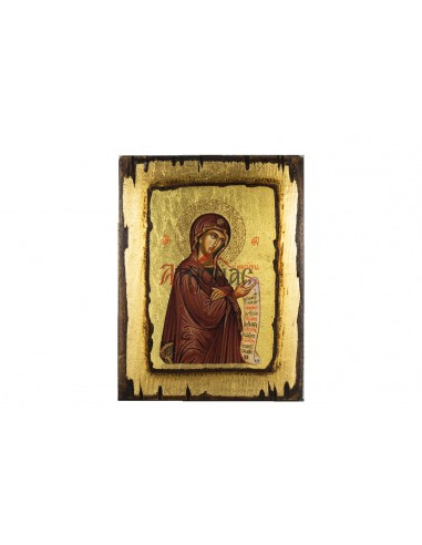Пресвятая Богородица Посредница икона ручной работы шелкография со Святой Горы Афон