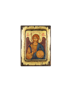 Святой Архангел Михаил икона ручной работы шелкография со Святой Горы Афон