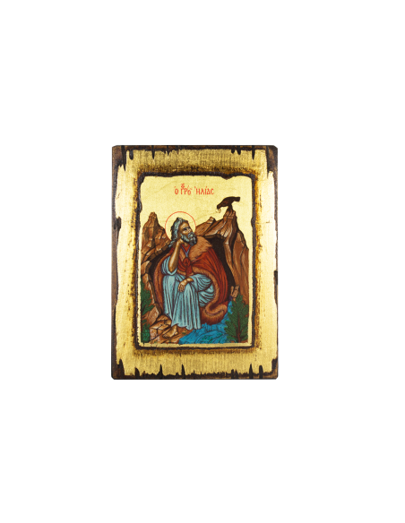 Святой Пророк Илия икона ручной работы шелкография со Святой Горы Афон