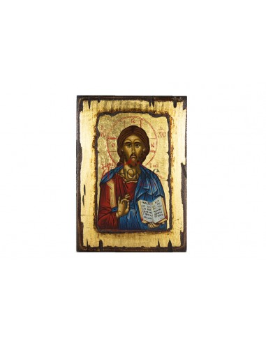 Спаситель Иисус Христос икона ручной работы шелкографии со Святой Горы Афон