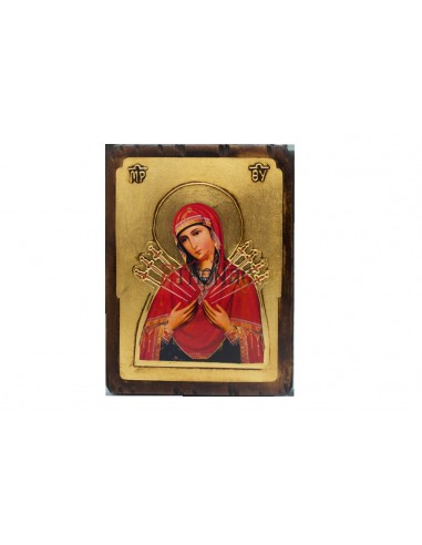 Пресвятая Богородица Семистрельная икона со Святой Горы Афон