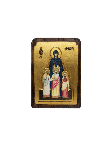 Святые Мученицы София,Вера,Надежда и Любовь икона со Святой Горы Афон