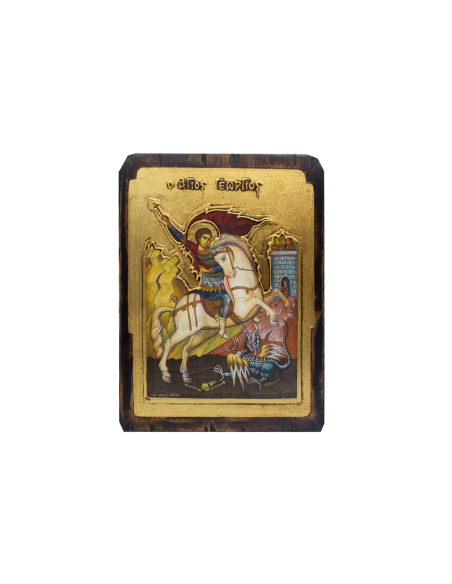 Святой Георгий Победоносец икона со Святой Горы Афон