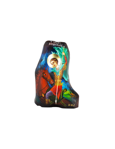 Святой Великомученик Димитрий писаная икона ручной работы со Святой Горы Афон