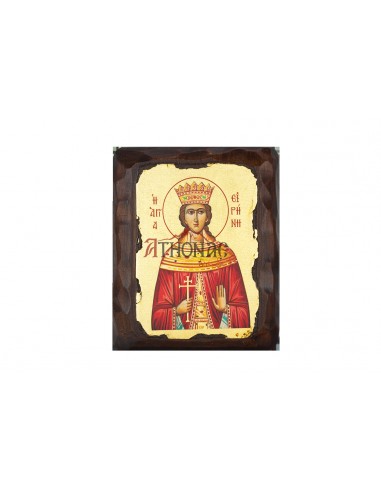 Святая Ирина Македонская икона ручной работы Шелкография со Святой Горы Афон