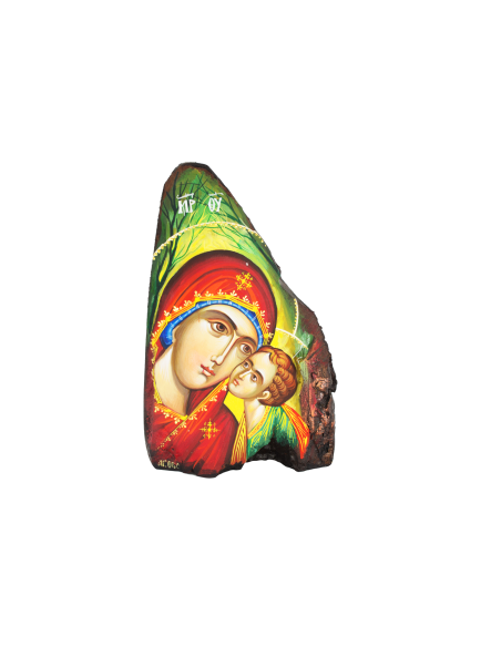 Пресвятая Богородица Сладкое Лобзание писаная икона ручной работы со Святой Горы Афон