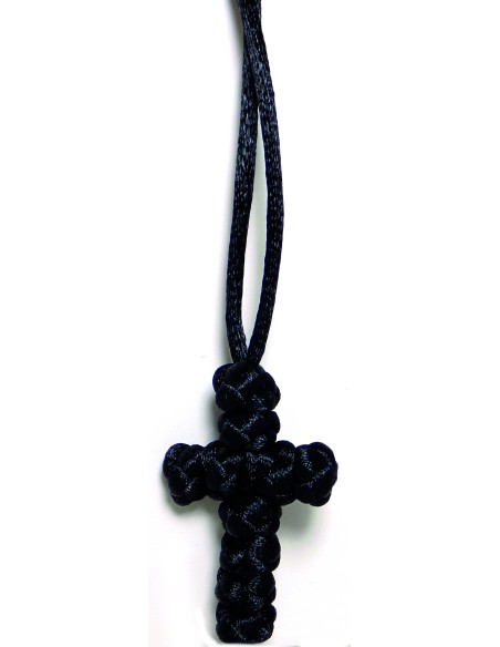 Κομποσχοινένιος πλεχτός σταυρός.