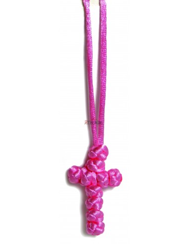 Knotted rope braided cross.