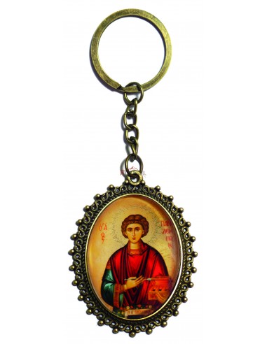 Брелок с изображением Святого Пантелеймона