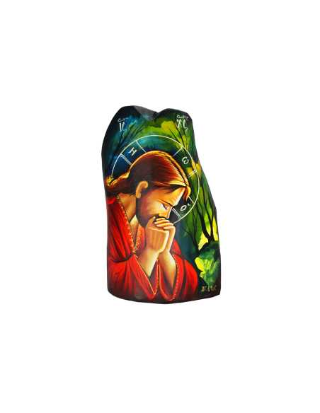 Спаситель Иисус Христос Молящийся писаная икона ручной работы со Святой Горы Афон