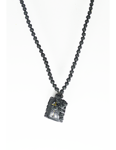 Neck cross with amulet