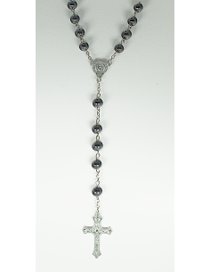 Rosary with hematite beads