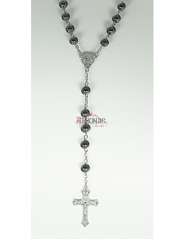 Rosary with hematite beads