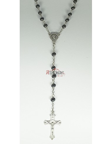Rosary with hematite beads