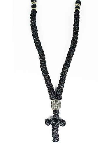 Нательный крест чётки комбоскини