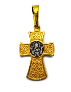 Σταυρός λαιμού (Ιησούς Χριστός & Παναγία) 2