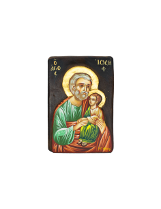 Святой Иосиф Обручник писаная икона ручной работы со Святой Горы Афон